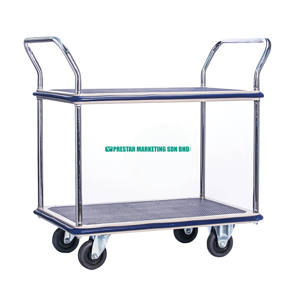 Compact and versatile double decker hand trolley Malaysia for everyday use