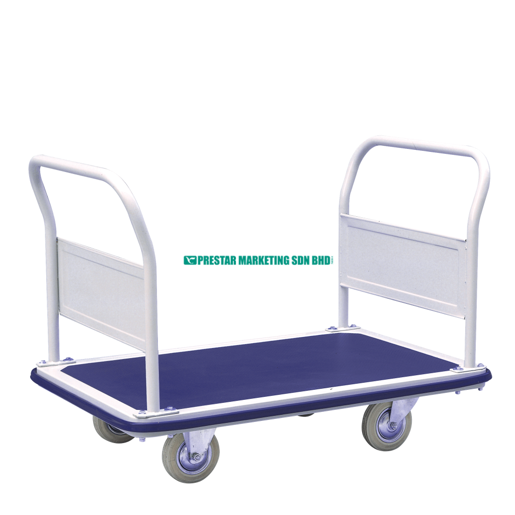 Heavy-duty single layer decker hand trolleys for sale, ideal for industrial applications