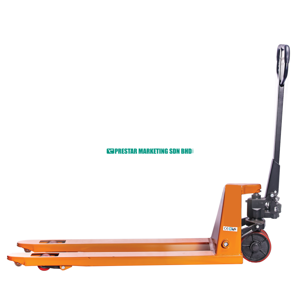 Orange Durable hand pallet jack Malaysia and pallet jack Malaysia for smooth material transport