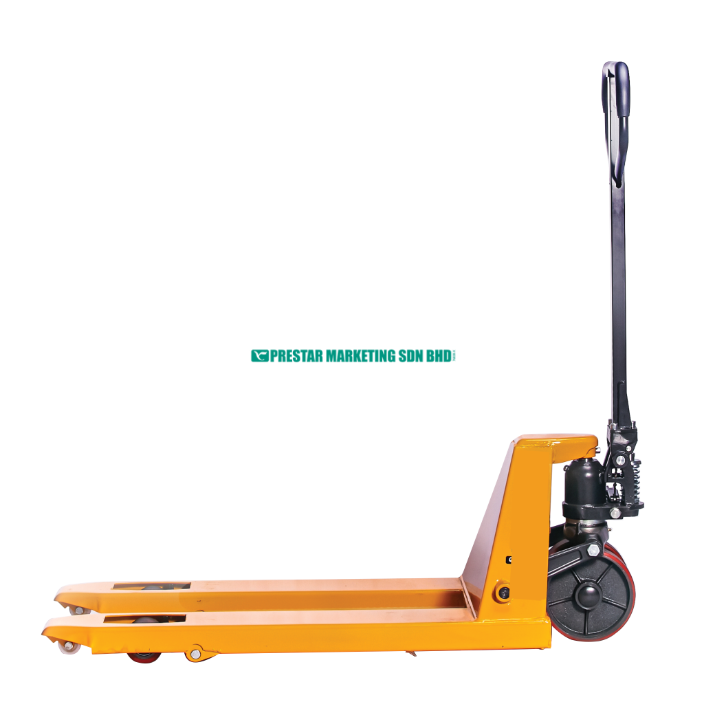 Light Orange Durable hand pallet jack Malaysia and pallet jack Malaysia for smooth material transport