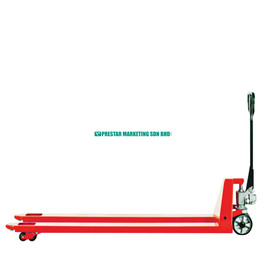 Orange-red and black Durable hand pallet jack Malaysia and pallet jack Malaysia for smooth material transport