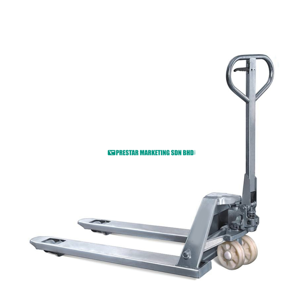 Hand pallet truck for sale with advanced features from a top pallet jack supplier Malaysia