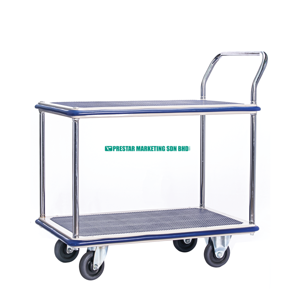 Compact and versatile double decker hand trolley Malaysia for everyday use