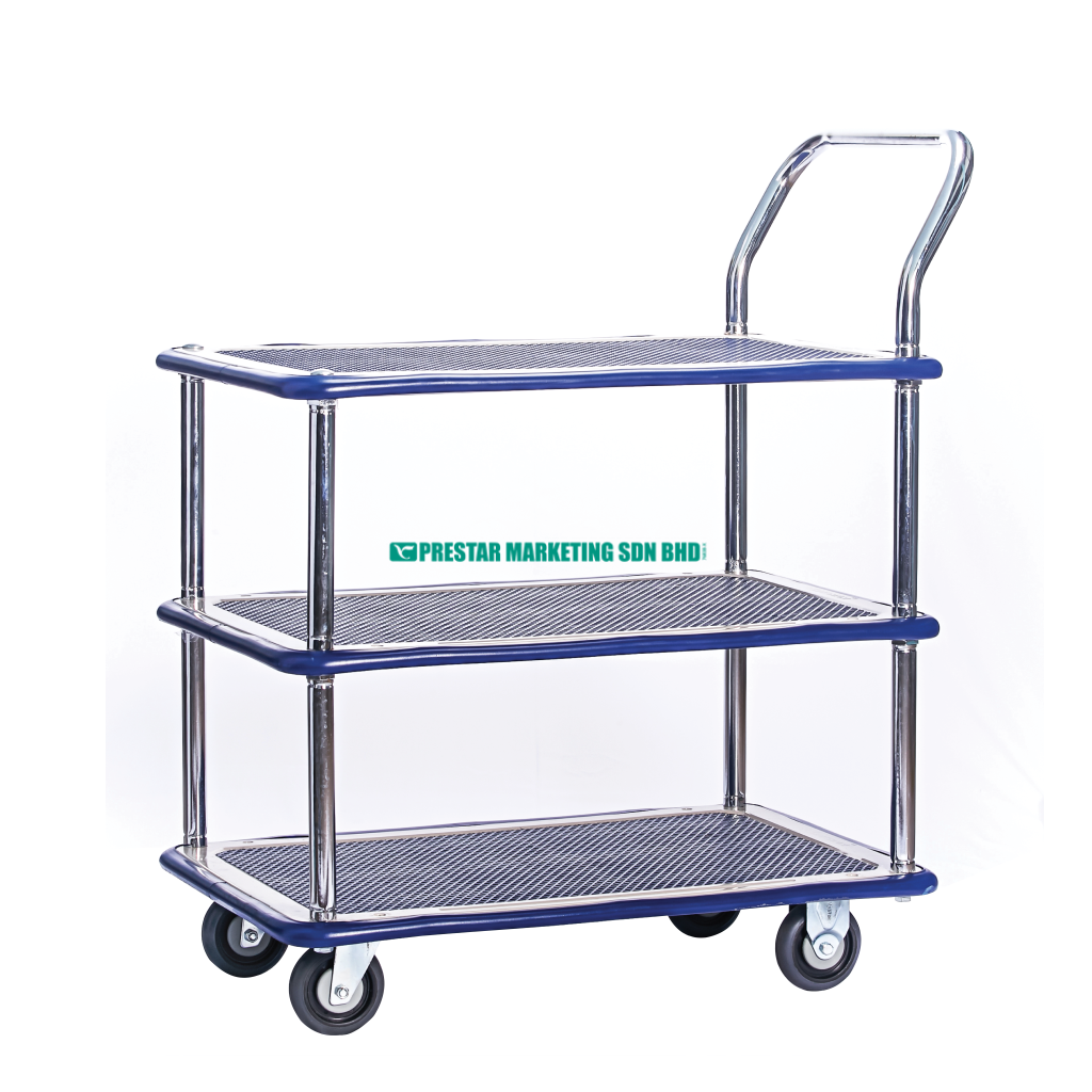 Compact and versatile tripple decker hand trolley Malaysia for everyday use